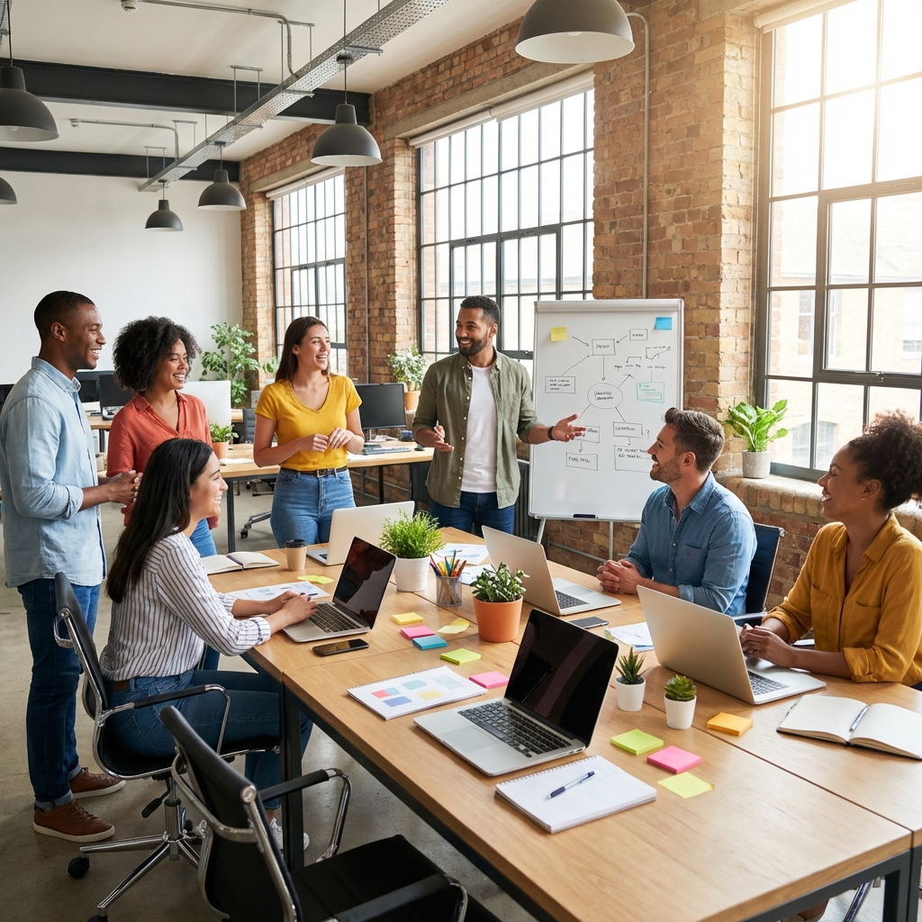 Collaboration is the key to success. 🤝🚀 #TeamWork #OfficeLife